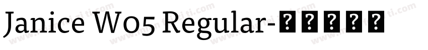 Janice W05 Regular字体转换